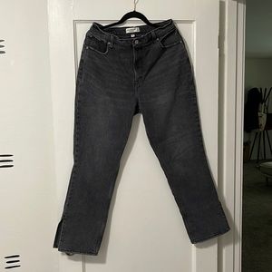 abercrombie & fitch curve love jeans - 90’s straight ultra high rise. 12 short